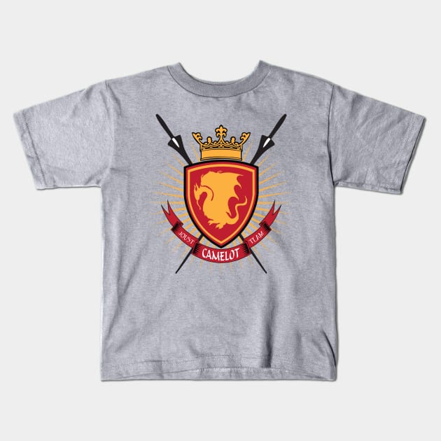 Camelot Jousting Team Kids T-Shirt by rexraygun